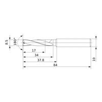 三菱マテリアル 超硬ソリッドドリル MFE MFE0850X02S100 1個（直送品）