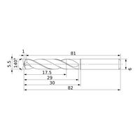 三菱マテリアル 超硬ソリッドドリル DSAE DSAE0550X03S060:DP9020 1個（直送品）