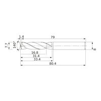 三菱マテリアル 超硬インサートドリル DWAE DWAE0770X02S080:DP102A 1個（直送品）