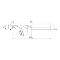 三菱マテリアル 超硬インサートドリル DWAE DWAE0710X02S080:DP102A 1個（直送品）