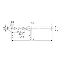 三菱マテリアル 超硬ソリッドドリル DSAE DSAE0450X03S060:DP9020 1個（直送品）