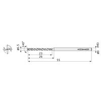 三菱マテリアル 超硬ソリッドドリル MICROーMVS MVS0150X12S030:DP1020 1個（直送品）