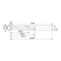三菱マテリアル 超硬ソリッドドリル DSAE DSAE1150X03S120:DP9020 1個（直送品）