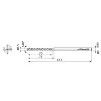三菱マテリアル 超硬ソリッドドリル MICROーMVS MVS0250X25S030:DP1020 1個（直送品）