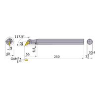 三菱マテリアル 内径加工 ディンプルバー FSVPB_C_A FSVPB4032L-16A 1個（直送品）