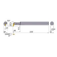 三菱マテリアル 内径加工 ディンプルバー FSVUB_C_A FSVUB3425L-16A 1個（直送品）