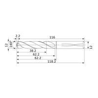 三菱マテリアル 耐熱合金加工用超硬ソリッドドリル DSAS DSAS0490X03S060:DP9020 1個（直送品）