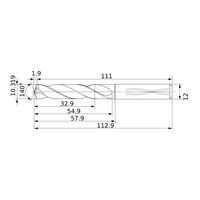三菱マテリアル 耐熱合金加工用超硬ソリッドドリル DSAS DSAS1032X03S120:DP9020 1個（直送品）
