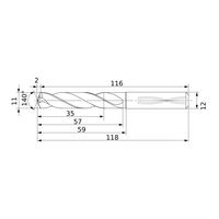 三菱マテリアル 耐熱合金加工用超硬ソリッドドリル DSAS DSAS1100X03S120:DP9020 1個（直送品）