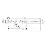 三菱マテリアル 耐熱合金加工用超硬ソリッドドリル DSAS DSAS1150X03S120:DP9020 1個（直送品）
