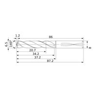 三菱マテリアル 耐熱合金加工用超硬ソリッドドリル DSAS DSAS0650X03S080:DP9020 1個（直送品）