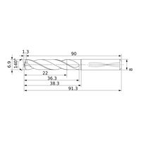 三菱マテリアル 耐熱合金加工用超硬ソリッドドリル DSAS DSAS0690X03S080:DP9020 1個（直送品）