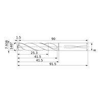 三菱マテリアル 耐熱合金加工用超硬ソリッドドリル DSAS DSAS0794X03S080:DP9020 1個（直送品）