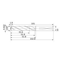 三菱マテリアル 耐熱合金加工用超硬ソリッドドリル DSAS DSAS0992X03S100:DP9020 1個（直送品）