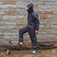 アクセス レインスーツ ベーシック 上下セット チャコール Mサイズ ARG-100 1セット