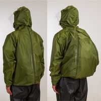 アクセス リュックインレインスーツ 上下セット オリーブグリーン LLサイズ ARG-210 1セット（直送品）