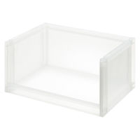 無印良品 ポリプロピレン 収納ラック 中 幅37×奥行26×高さ17.5cm 1セット（3個） 良品計画