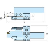 ノガ・ウォーターズ ノガCNC突切りバープラー20mmSQ 3ー57mm右 BP2035R 1個（直送品）