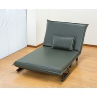 ファミリー・ライフ 省スペース 3WAY ソファベッド ワイド グリーン 0410530 1台（直送品）