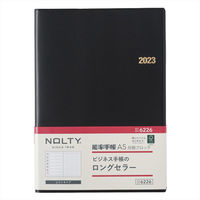 【2023年版】NOLTY 能率手帳A5 月間ブロック 黒 2023-6226 1冊 日本能率協会マネジメントセンター（直送品）