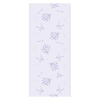 丸富製紙 花束フラワープリントラベンダー18Rダブル 611533 1セット(6パック)