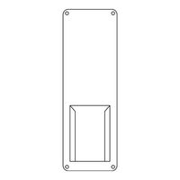 エスコ 300x100mm 氏名標識(白無地タイプ) EA983CK-28 1セット(4枚)（直送品）