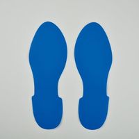 エスコ 足型ステッカー(青/2枚) EA944DJ-34 1セット(10枚:1枚×10パック)（直送品）