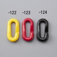 エスコ 6.0mm クイックリング(赤/2個) EA980A-123 1セット(30組)（直送品）