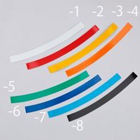 エスコ 20x260mm ヘルメット用反射テープ(オレンジ/10本) EA983GK-4 1セット(40本:10本×4組)（直送品）