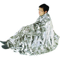 日本緑十字社 防災用品 エマージェンシーブランケット 2200×1400mm アルミ蒸着PET 380037 1枚