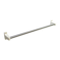 清水 タオルバー ホワイト 400mm SH-AC30TB 1セット(5個入)（直送品）