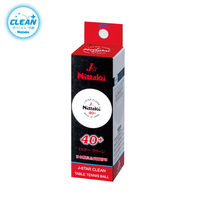 ニッタク 卓球 ボール Jスタークリーン J-STAR CLEAN NB1760 1セット(3球×8パック)