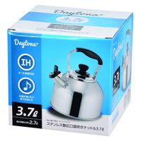 デイトナプラス ステンレス製広口笛吹きケットル3.7L 1個 やかん パール金属