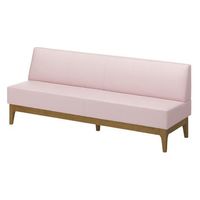 【アウトレット】【軒先渡し】アスプルンド 背付ベンチ 木脚 幅1800mm ピンク 284668 1台（直送品）