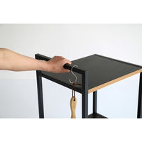 ICHIBA Dio9 ディオナイン サイドワゴン 幅450×奥行360×高さ680mm ブラック DIW-3596BK 1台（直送品）