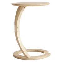 ICHIBA ロータス サイドテーブル 幅400×奥行400×高さ560mm ナチュラル ILT-2987NA 1台（直送品）