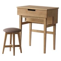 ICHIBA Rasic ラシックドレッサー 幅580×奥行400×高さ715mm ブラウン RAM-3338BR/ 1セット（直送品）