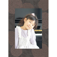 マッチングジャパン ウォールステッカー 写真立て フォトフレーム シール「ラナンキュラス/ブラウン」1セット CO-10052-AS 1枚（直送品）