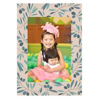 マッチングジャパン ウォールステッカー 写真立て フォトフレーム シール「オリーブ/ベージュ」1セット CO-10067-AS 1枚（直送品）