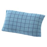 西川 のびのびタオルピローケース 約34×64cm 北欧調 チェック ネイビー XT62186598 1枚（直送品）