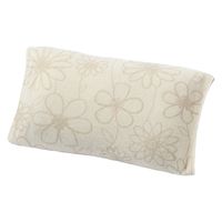 西川 のびのびタオルピローケース 約34×64cm 北欧調 フラワー ベージュ XT62186578 1枚