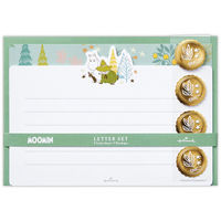 日本ホールマーク レターセット ムーミンウッズグリーン 806446 6パック（直送品）