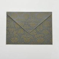 鳥居 封筒 洋2封筒 緞子(どんす) 鼠(ねずみ) FT-8228 1枚（直送品）