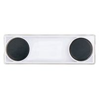 ベロス マグタッチ カラー名札 白 大 MN-100(WH) 1セット(20個)（直送品）