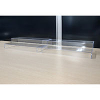 友屋 スライド式ひな壇 2段 クリアタイプ 51896CLR 1個