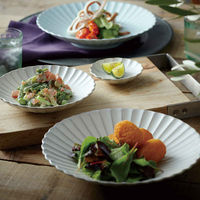 アイトー プレート 16cm 輪花皿 花皿 花シリーズ 洋食器 陶器 日本製 みずはだ 280710 1個（直送品）