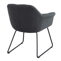 【軒先渡し】あずま工芸 ラティス チェア ブラック TDC-9959 1脚（直送品）