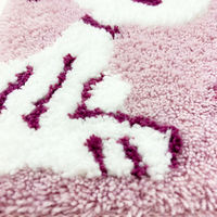 センコー スヌーピー　フラッフィースヌーピー　トイレマット　ロング丈　約80×60cm　ピンク SNB220415 1枚（直送品）