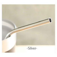 グローバルアロー ストロー ステンレス 3本入り ロッコ ROCCO シルバー 302027 1個（直送品）