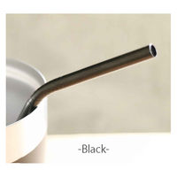 グローバルアロー ストロー ステンレス 3本入り ロッコ ROCCO ブラック 302028 1個（直送品）